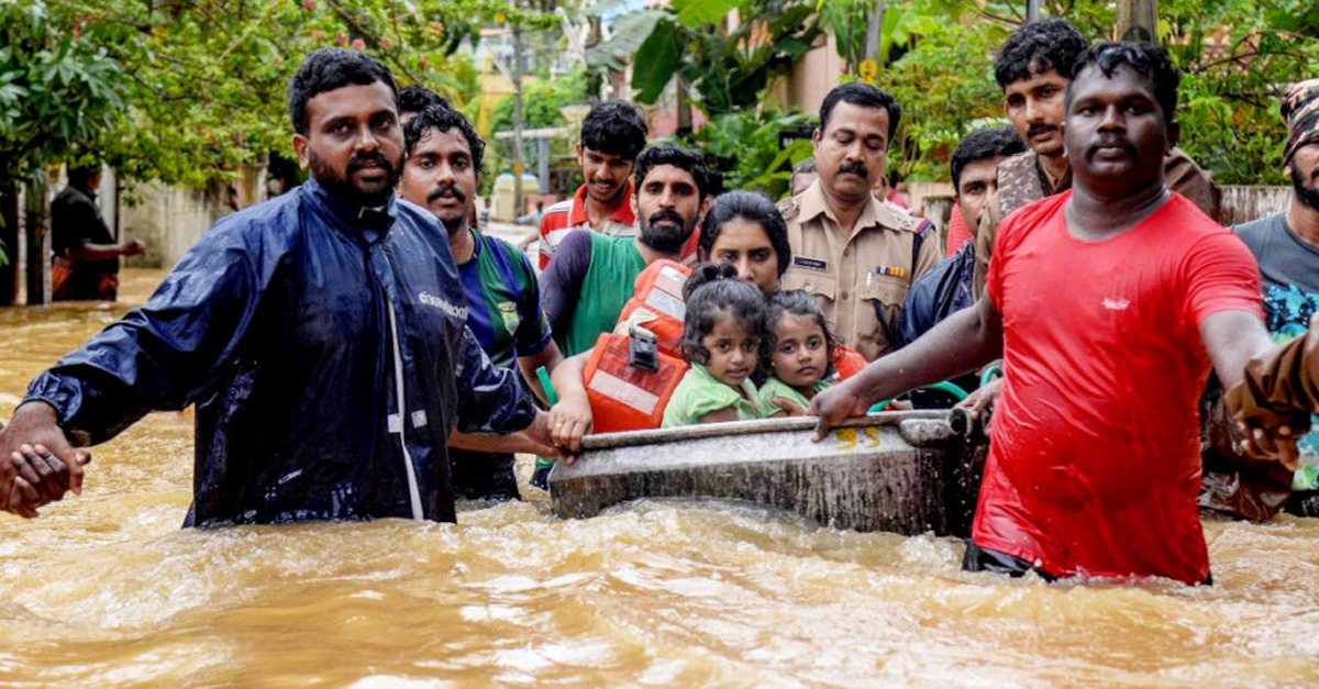 帮助喀拉拉邦洪水幸存者