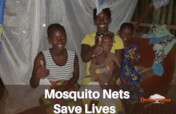 蚊帐在非洲预防疟疾